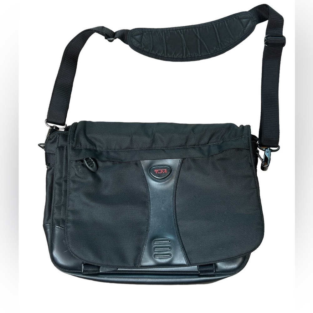 Tumi Messenger 508C Shoulder Messenger Travel Bag Expandable Briefcase W/Strap
